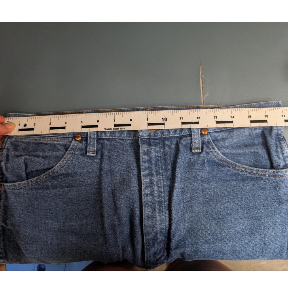 Wrangler Cowboy Cut Slim Fit Jeans Mens 34x36 Blue 936PWD High Rise - Picture 6 of 11